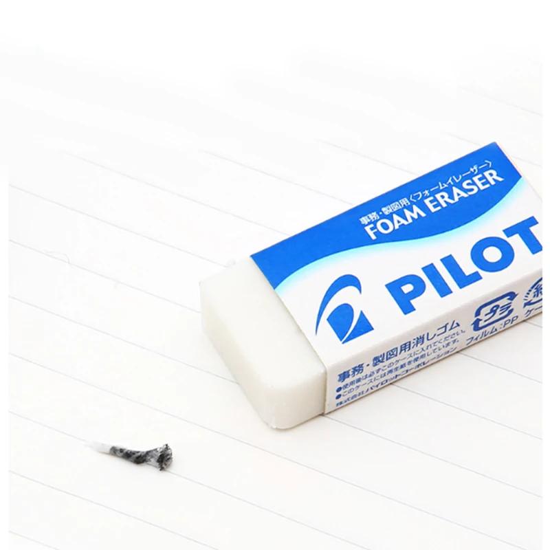 Art Supplies Dust Free Clean Soft White Plastic Customizable Eraser For Pencil