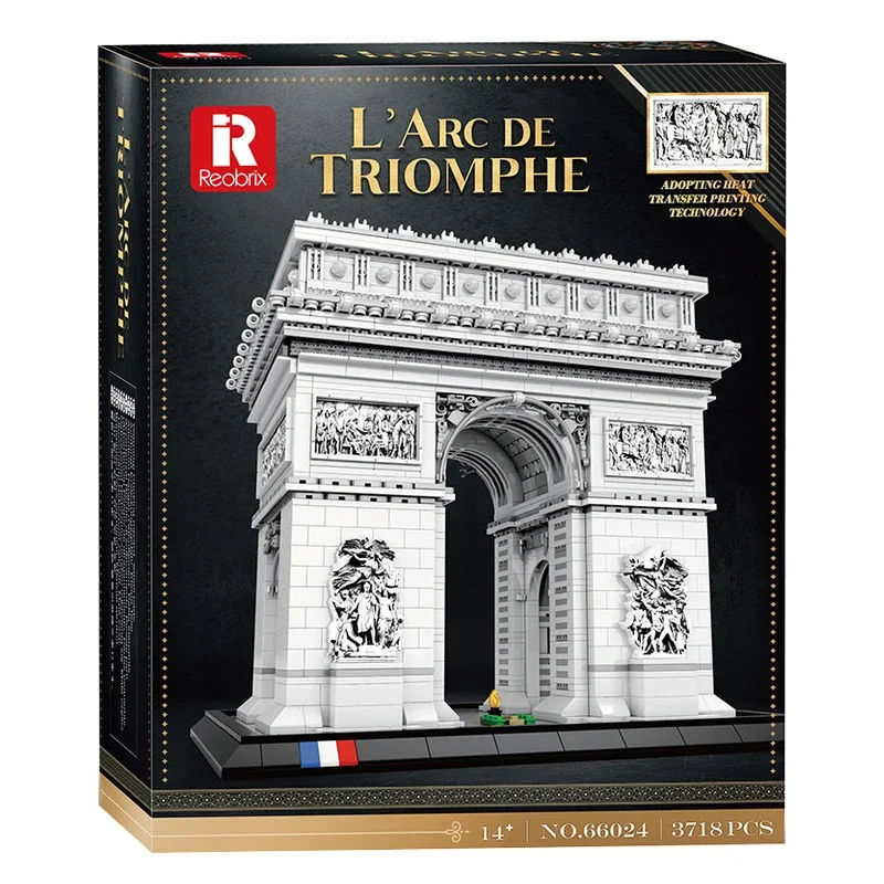 Arc de Triomphe 21061 Reobrix 66024 France Notre-Dame de Paris Building Blocks Bricks Model Assembling Toys Christmas Gift Set