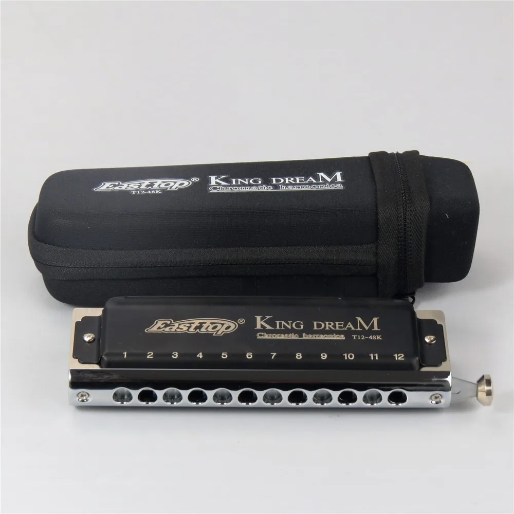 
wholesales Easttop T12-48K 12 hole 48 tone advanced professional playing chromatic harmonica 
