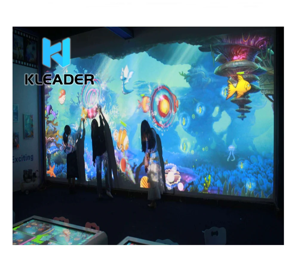 big screen projector with sys interactive word wall games Graffiti painting indoor games for teenagers for kids education games