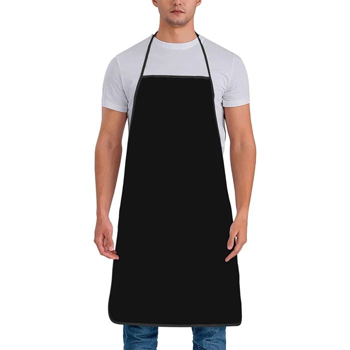 Low MOQ Canvas Linen Fabric Custom Personalized Apron Add Name Photo Text Logo Adjustable Kitchen Chef Cooking for Men Women