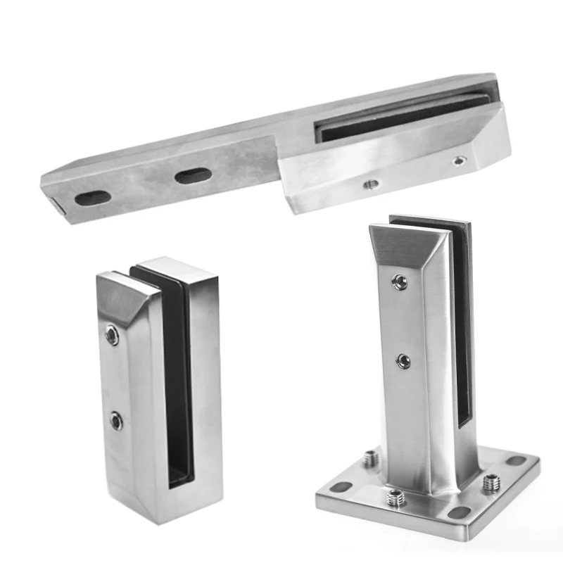 2205 Stainless Steel Mini Post Glass Clamp Glass Spigot For Glass Railing Pool Fencing