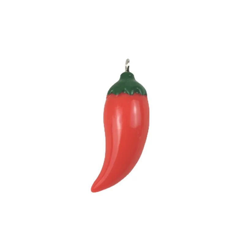 Resin Simulation Pepper Chilli Pendants Charms for Making Necklace Earrings Keychain DIY Jewelry Accessories Supplies