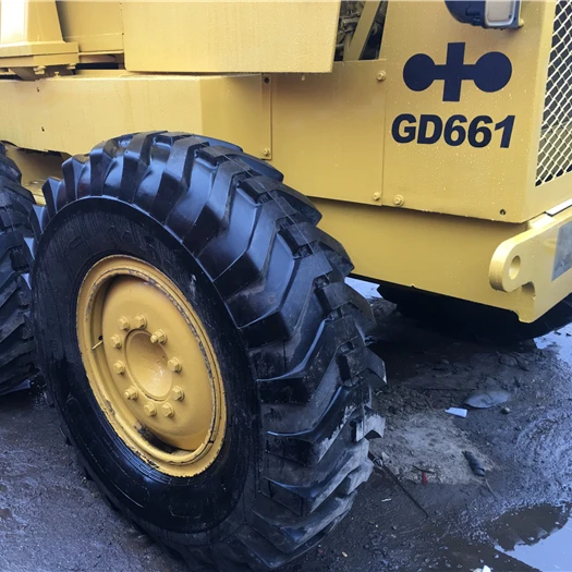 GD661 грейдер Япония оригинальный договорная цена б/у Komatsu GD661A-1 автогрейдер GD 661 в состоянии