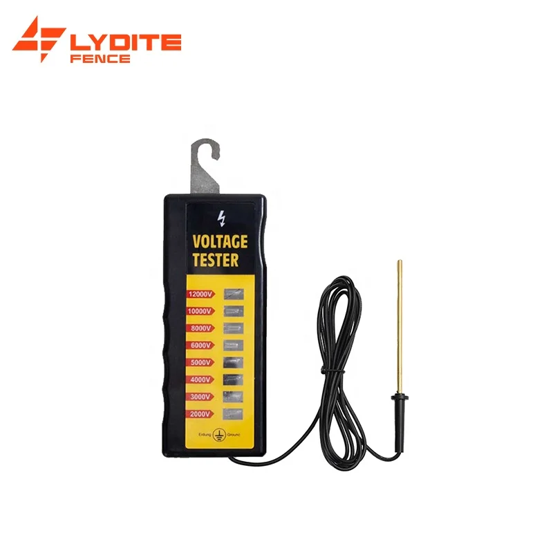 Lydite OEM Service 12KV Voltage eight Neon Lights Electric Fence Tester for Farm