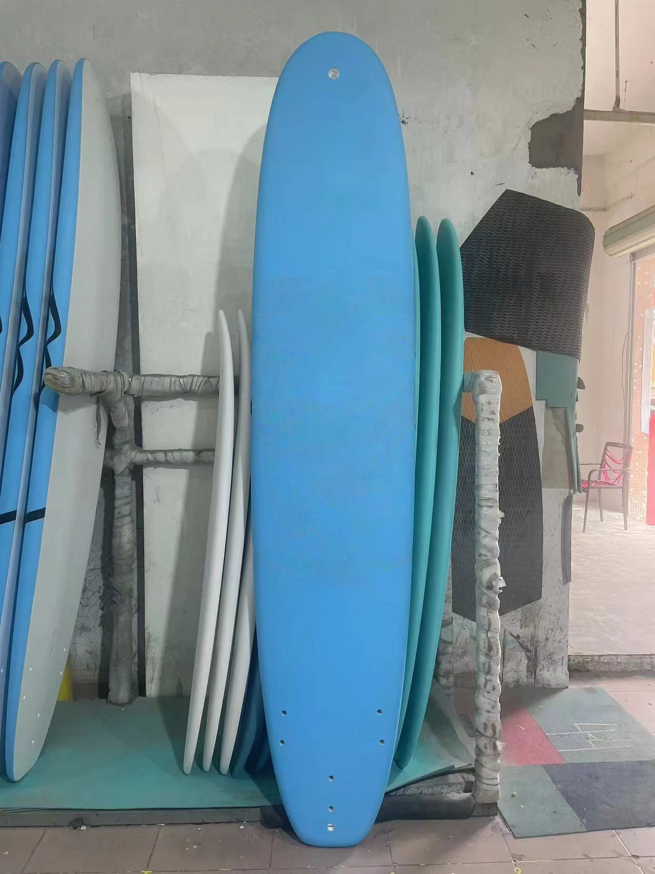 High Quality Vaccum Baged Surfboard Soft Top IXPE With Epoxy Hard Bottom Softboard Longboard For Beginner