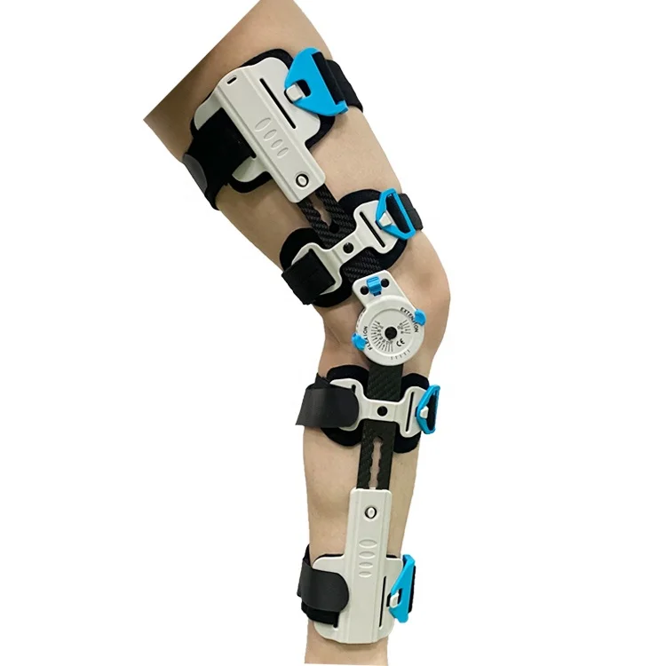 Medical Carbon Fiber ROM Knee Brace for  Post Op Knee Support