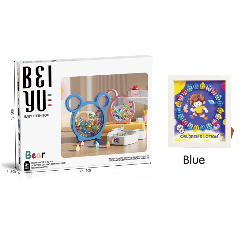 Baby Keepsake Kids lanugo Hair Storage Bottle Tooth Fairy Box Containers Photo Frame Storage Boxs Kids Growth Records