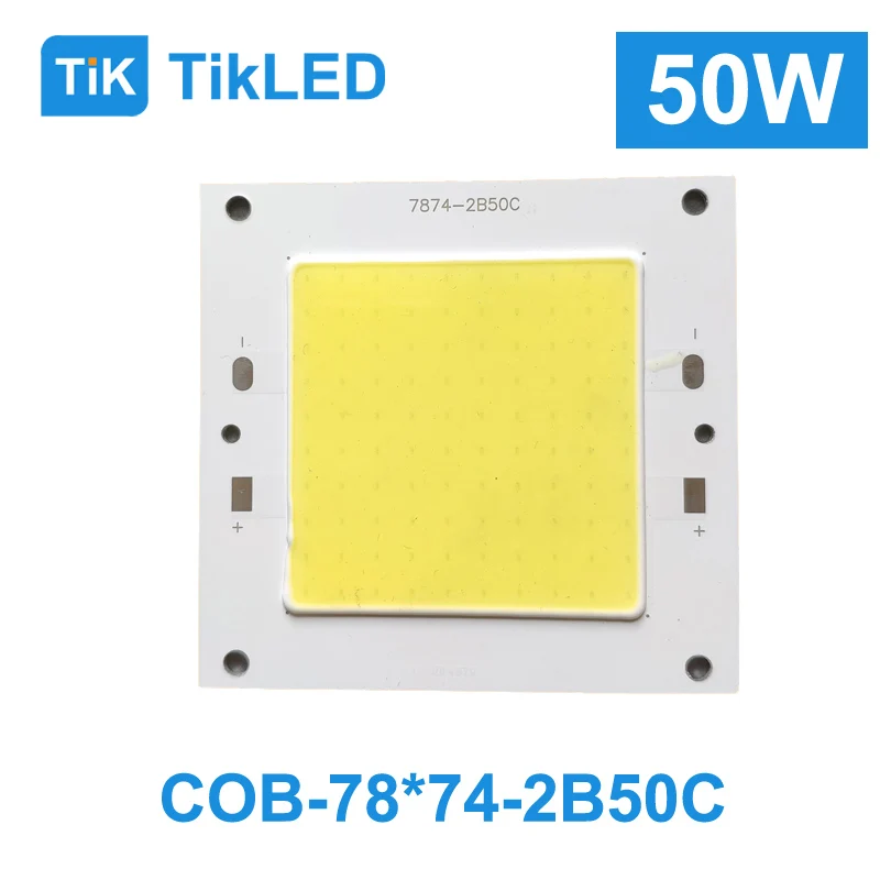 Factory Sale 7874 White High Power Led 220V 50W Full Spectrum COB Chip Epistar