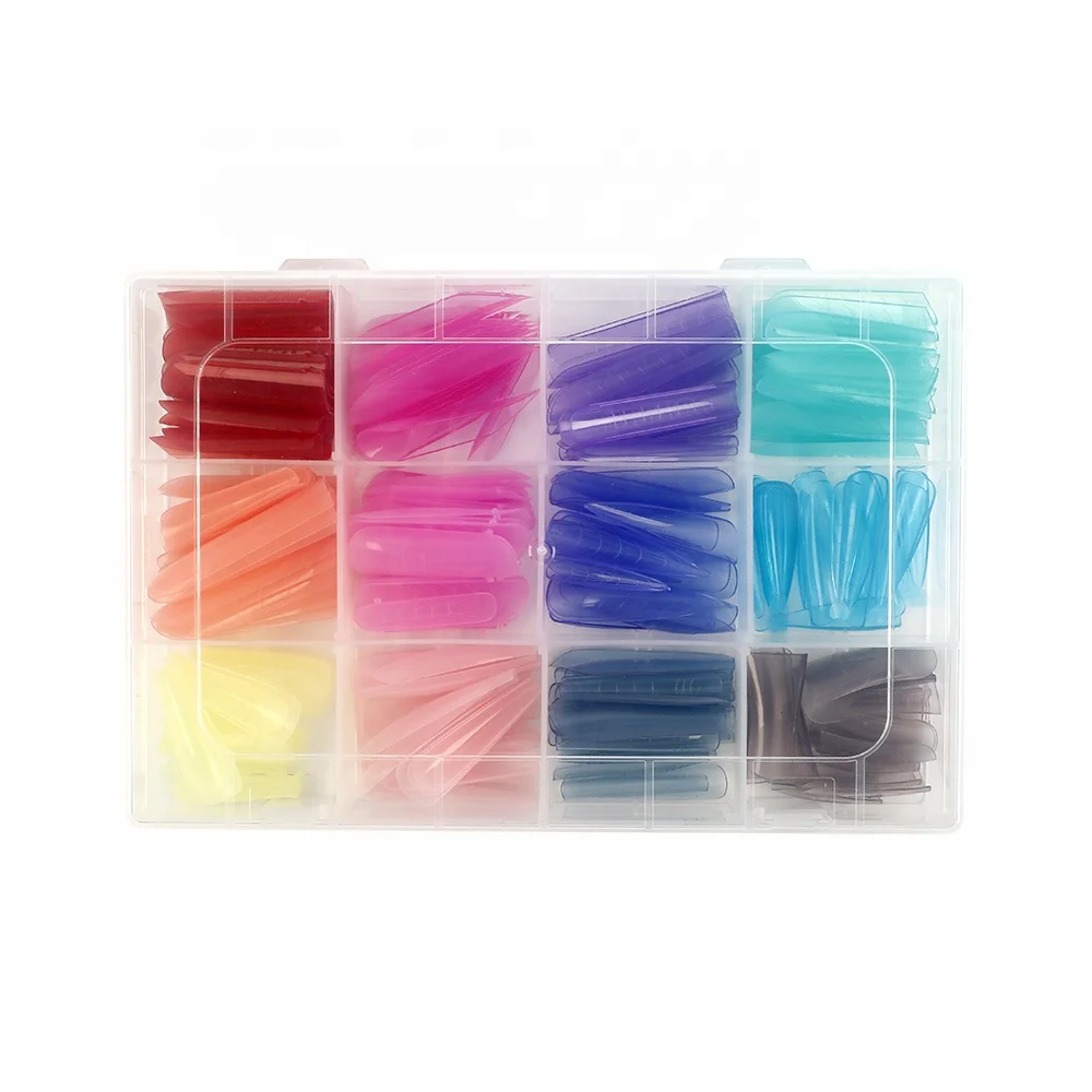 BQAN Nail Poly Gel Builder Mold Quick Dual Form Extension Nails Tips False Dual Nail Manicure Form Gel Mold