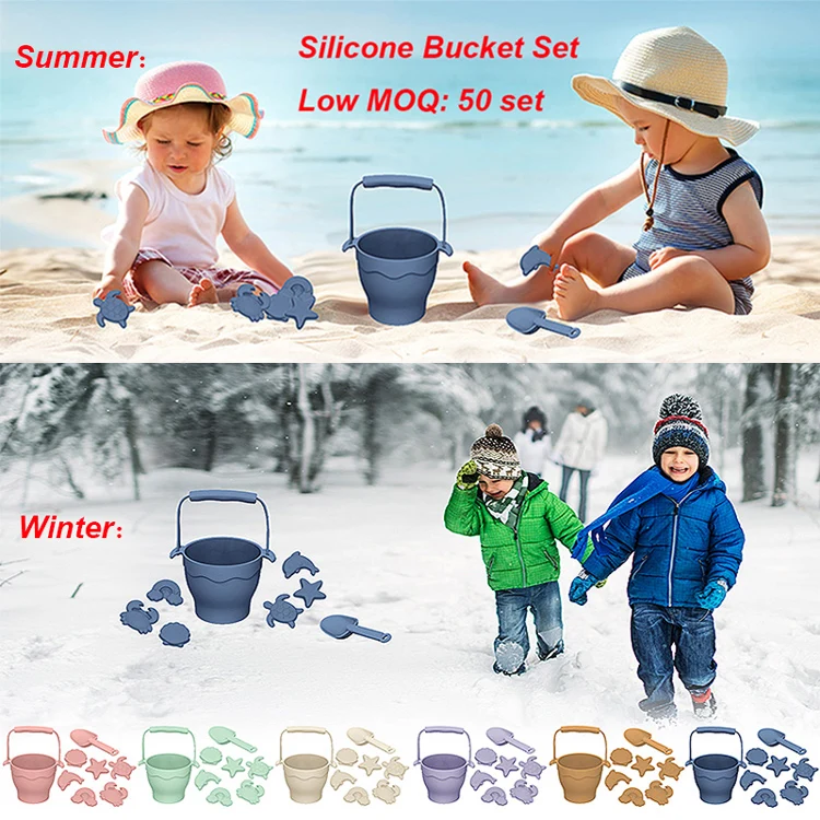 Seaside Interaction Playing Water Model Baby Digging Sand Shovel Toys silicone eco friendly soft Beach Toys and Sand Toy