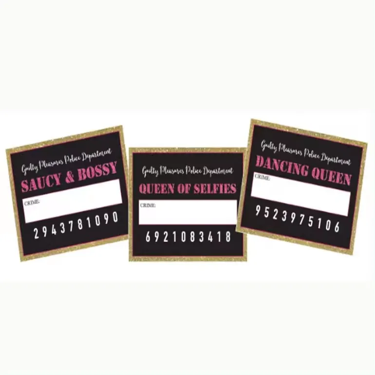 UV printing Photo Booth Props Police Photo Prop