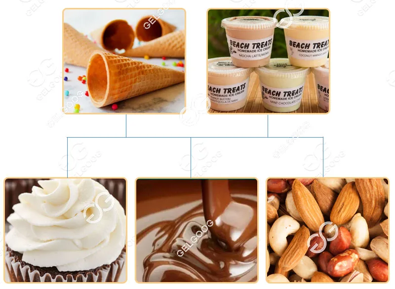 Cone Chocolate Bite Jian Cone Cup Rotary Filling Machine Mini Waffle Cones Filling Ice Cream Machine
