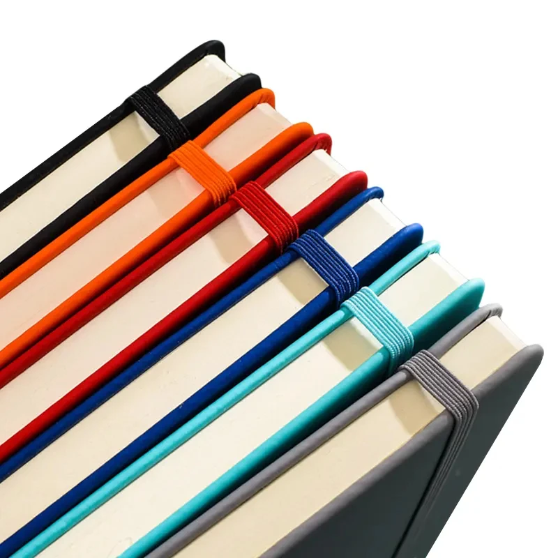 Wholesale Personalized A5 with Elastic Strap Hardcover Notebook Pu Leather Notebook Custom School Dairy Journal book