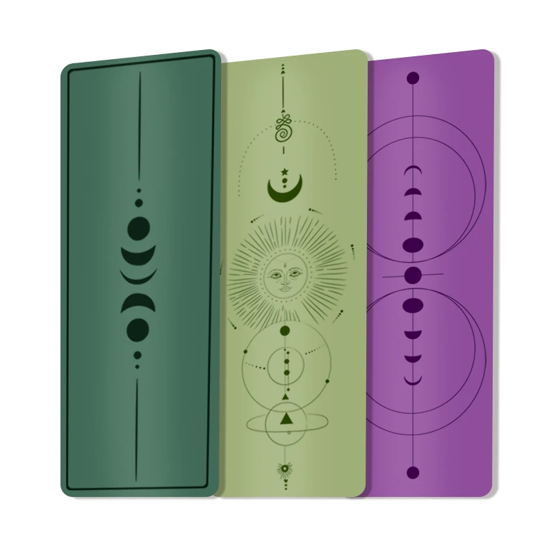 Beige Milk Tea Navy Blue Customized Yoga Mat 3mm 4mm 5mm Oval Shape Matt Pu Rubber Yoga Mat