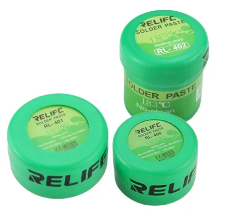 RELIFE RL-400 /401/402  20/30/40g  lead-free mid temperature solder paste 183 degree  soldering paste