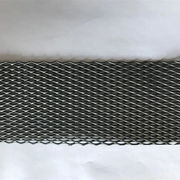 Diamond hole titanium/nickel flatend expanded sheet metal wire mesh