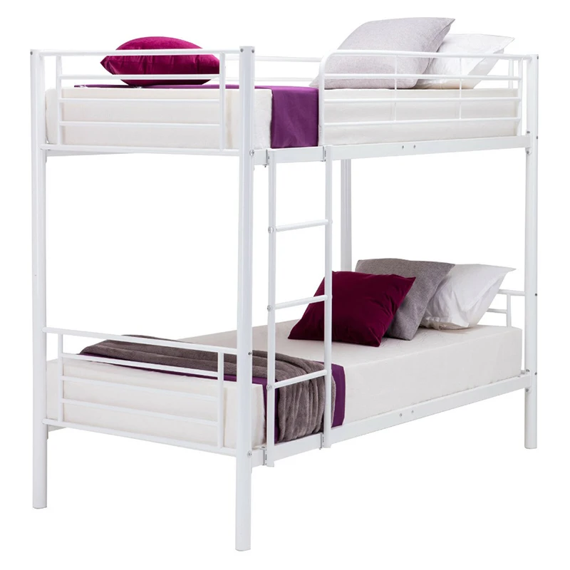 CN Manufacturer Cheap metal private double decker bed bunk with wardrobe for  factory