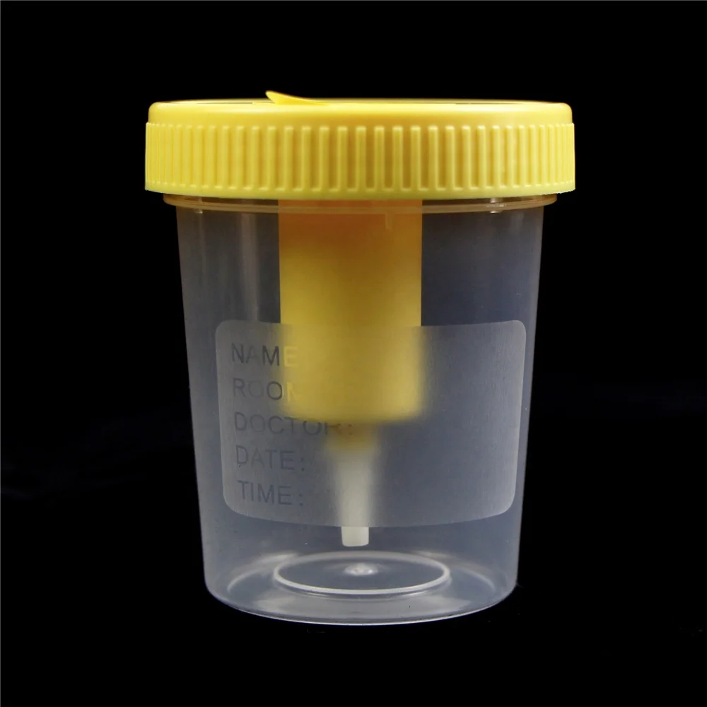 Disposable medical sterile 120ml vacuum urine specimen collection cup container
