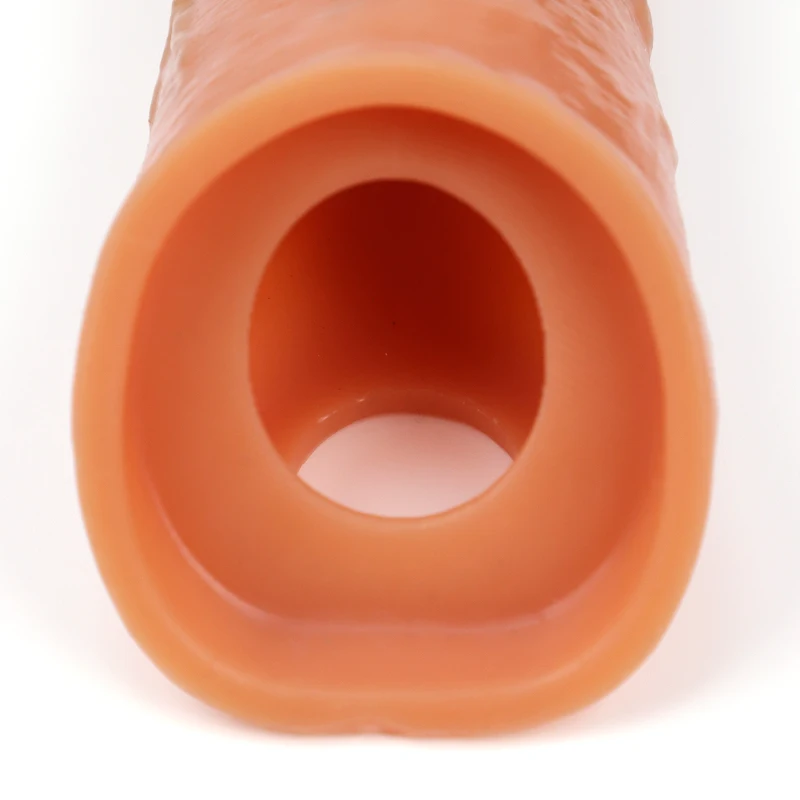 10frequency electric vibration penis sleeve remote control simulates male wearing dildo delay skin sheath increase length sheath