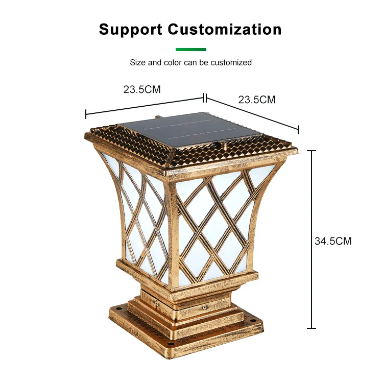 2021 hot selling white gate solar garden ground lights