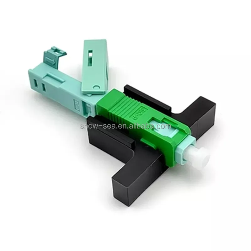 FTTH Passive SC/UPC SC/APC Quick Field Assemble Wedge T Click Type Fiber Optic Fast Connector
