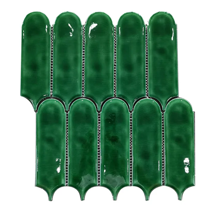 ice crack kitchen wall tiles glass pattern murals art mirror tile ceramic feather handmade mosaic