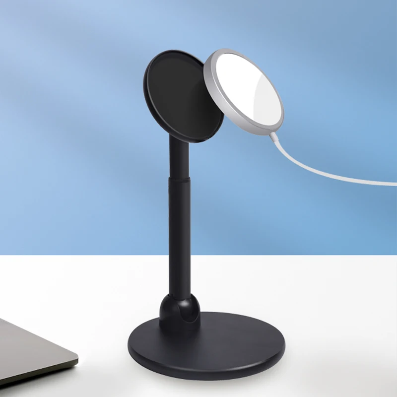  2021 New Arrival Portable Mini Stable Desk Dock Mount Holder Aluminum Cell Phone Stand for Magsafe