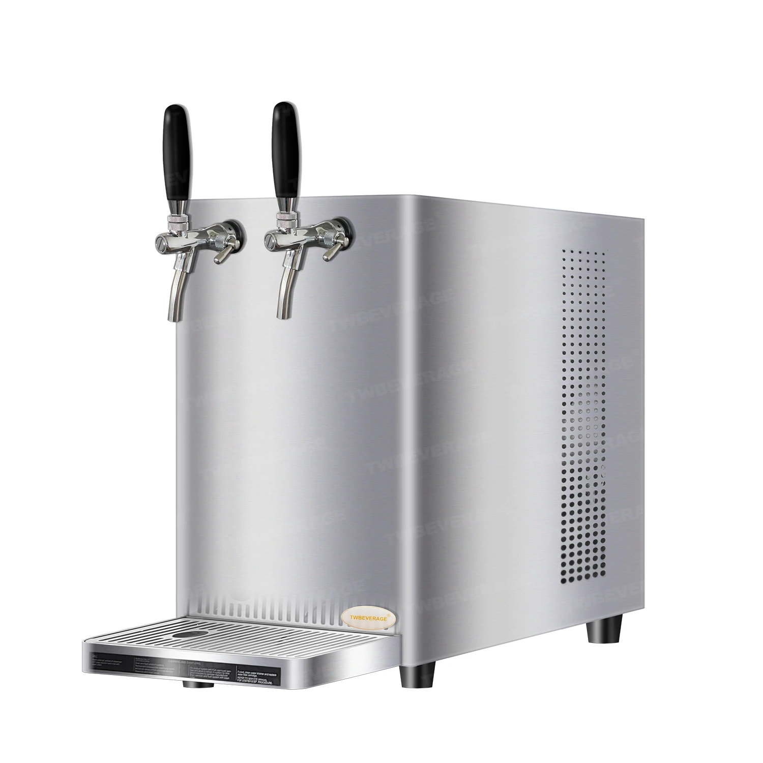 304 stainless steel handle bottoms up electric countertop draft beer cooler drinks dispenser  machine 1-2tap