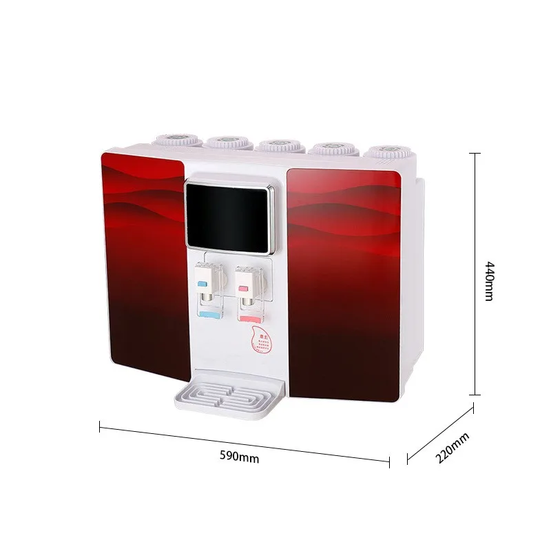 10inch standard size countertop reverse osmosis ro water dispenser with ro uf system with alkaline or hydrogen tube