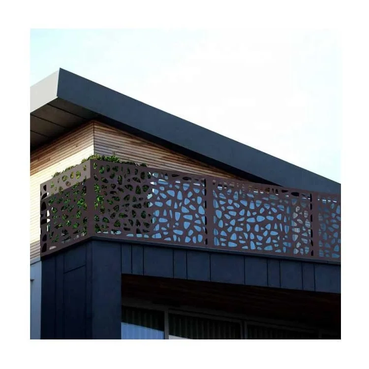 Panel Metal Screen Divider Personalizado Laser Cut Screen Decorative  Garden Fence Stainless Steel Metal Sheet