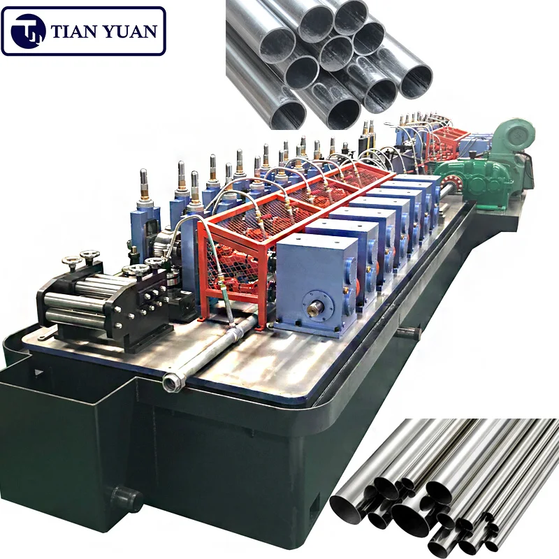 Construction Scaffold High Strength High Frequency Welding Square And Rectangle Carbon Tube Making Machine