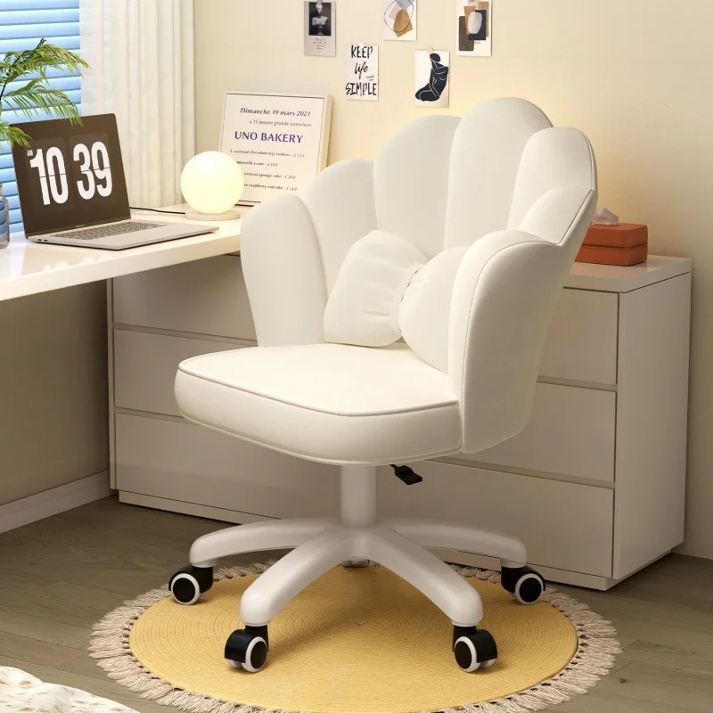 Makeup Chair Light Luxury Girls Bedroom Dresser Stool Home Network Red Ins Back Simple Nail Petal Chair