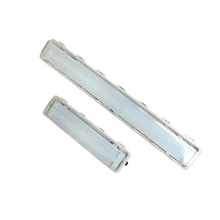 manufacturing explosion proof 2x36w fluorescent light fittings explosion proof liner light with 3 years warranty