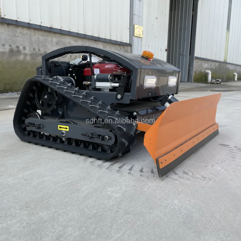 Best Selling High-quality mowers for farm work Zero-turn electric Smart Remote control 4-wheel track mower