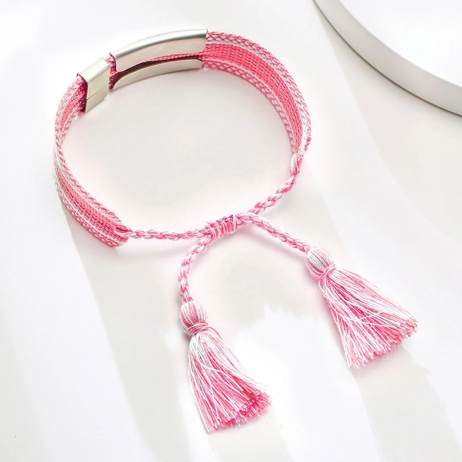 Adjustable Woven Women Men Vintage Braided Embroidery Bangles Jewelry Tassel Friendship Bracelets