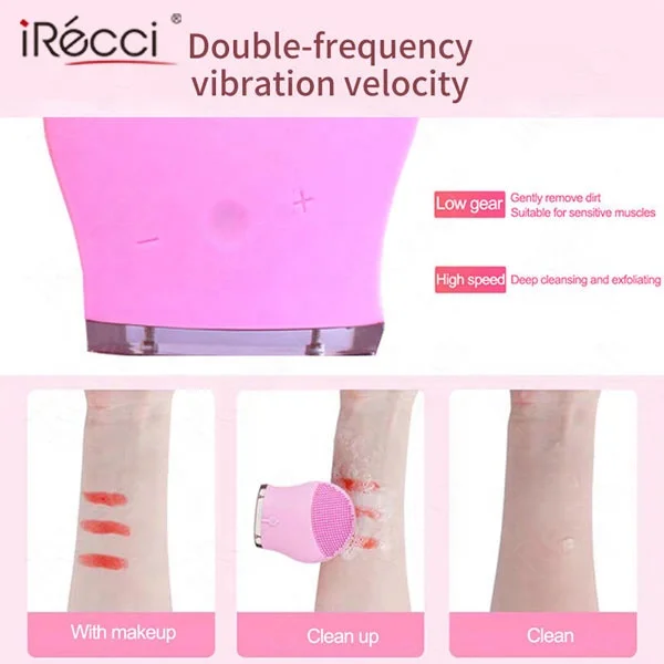 5 mode deep cleaning facial cleansing brush sonic silicone scrubber face cleaner electric silicon for skin care