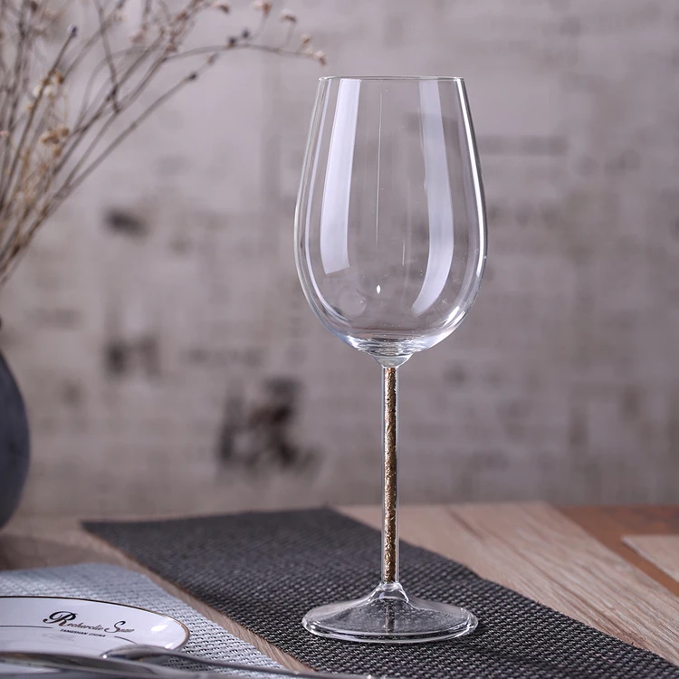 high quality Borosilicate Glass Goblet Cup Luxury Clear Glassware Luxury Long Stem Red Wine Glass