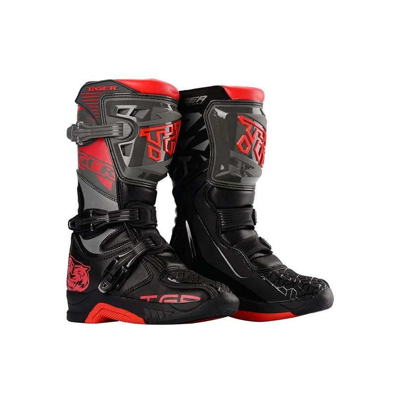 TR Tiger  Kids Off Road Motocross Shoes Kids Motorcycle Dirt Bike Boots Kids Motorcycle Racing Shoes