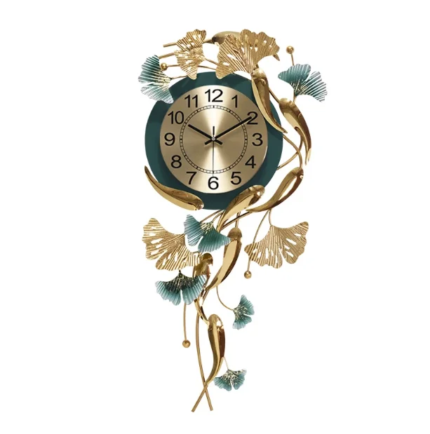 Ak Brass Nordic Creative Metal Hanging Wall Clock Living Room Household Fashion Wall Clock Watch For Modern Wall Decoration