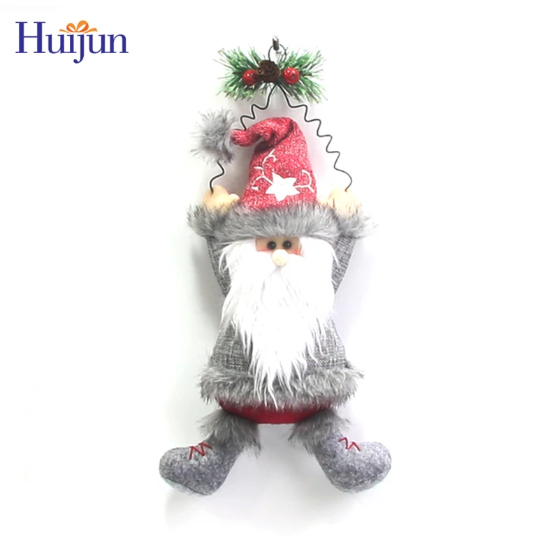 Christmas Crafts christmas decoration hanging santa snowman and reindeer hanging doll Christmas Door Hanger For Home Xmas Decor