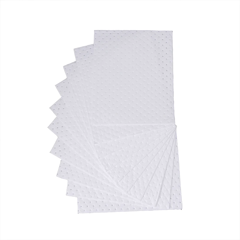 Free sample melt-blown light weight  oil absorb mat  industrial oil absorbent pad for Medical oil spill