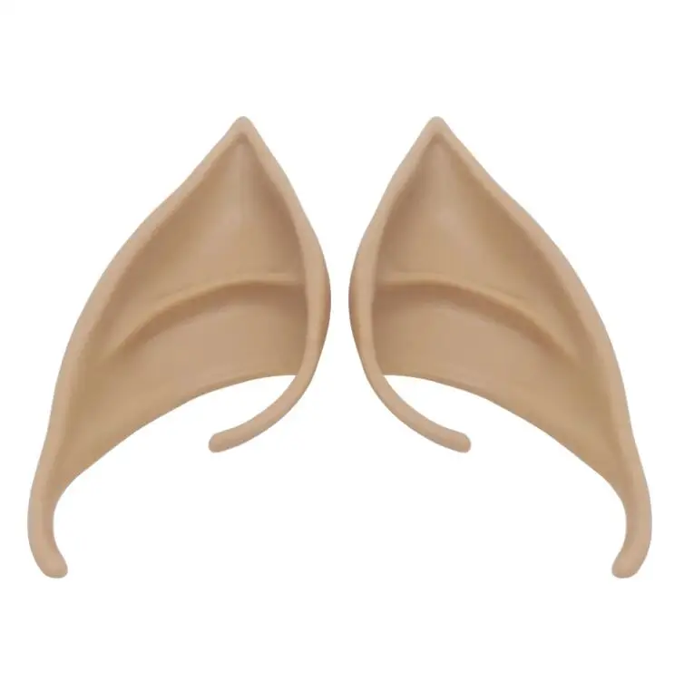 10cm 12cm Halloween Latex Elf Ears Light Skin Dark Cosplay Props