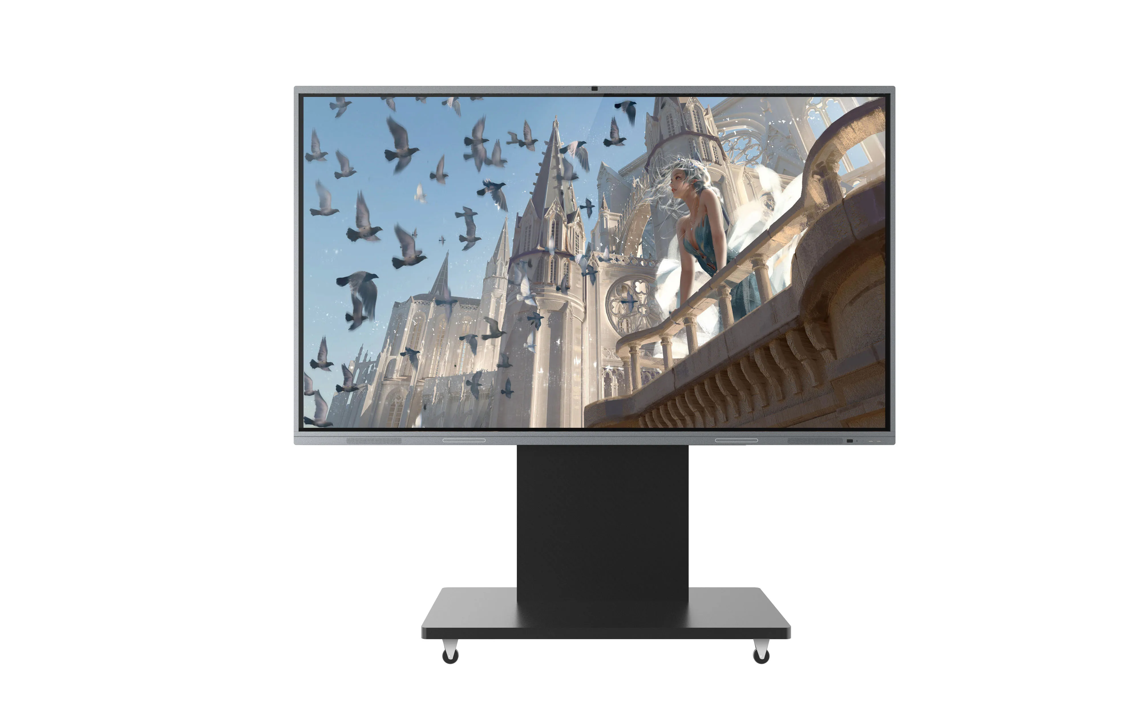 Горячая распродажа портативная usb цифровая доска для детей 4k дисплей 43 55 65 дюймов интерактивная все-в-одном
