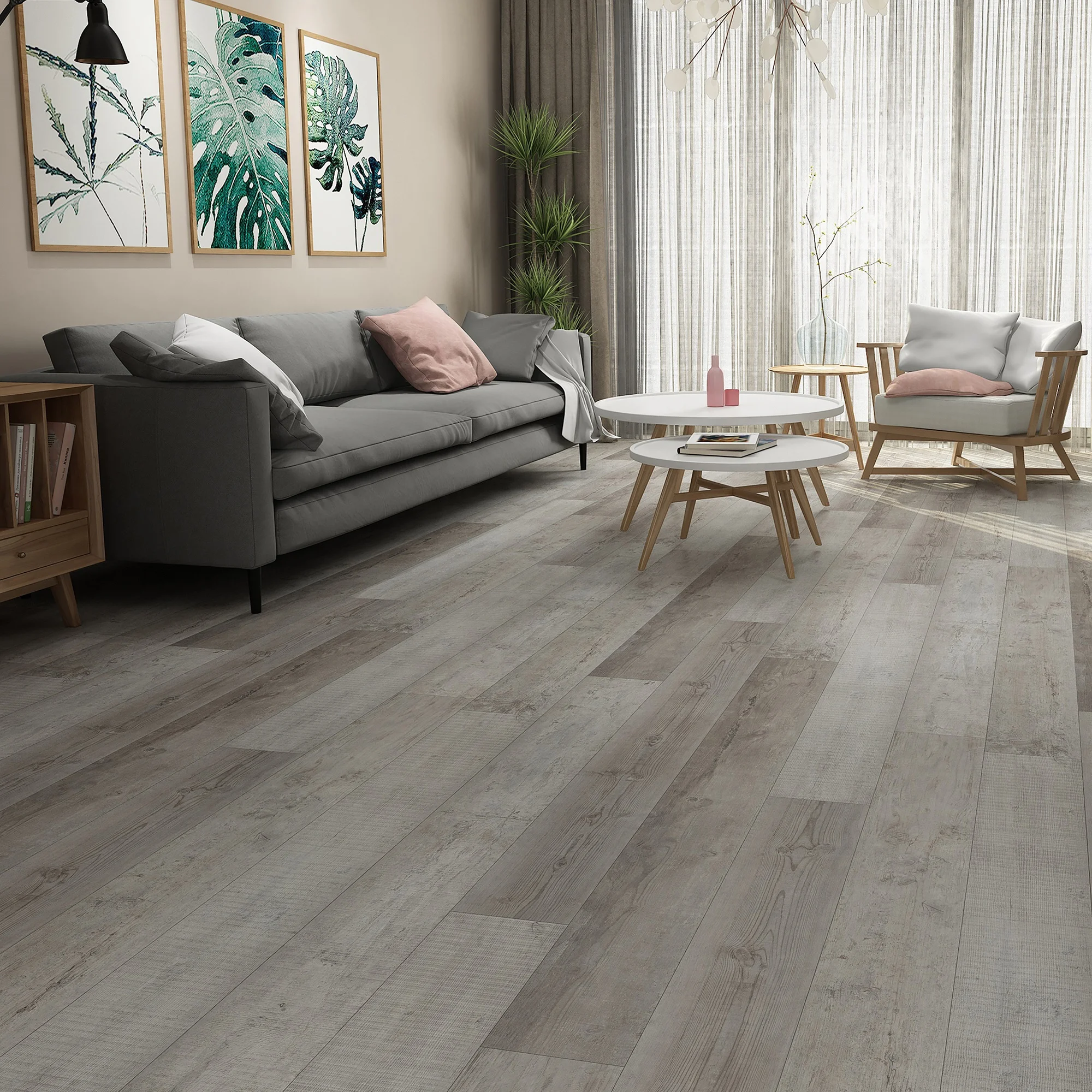 Germany Standard Green Environment Kids PVC Click Vinyl Plank Floor Flexible Flooring