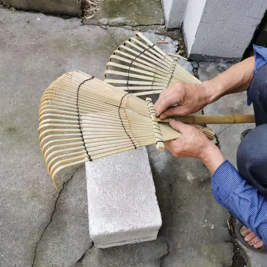 20 Teeth Bamboo Rake Lawn rake