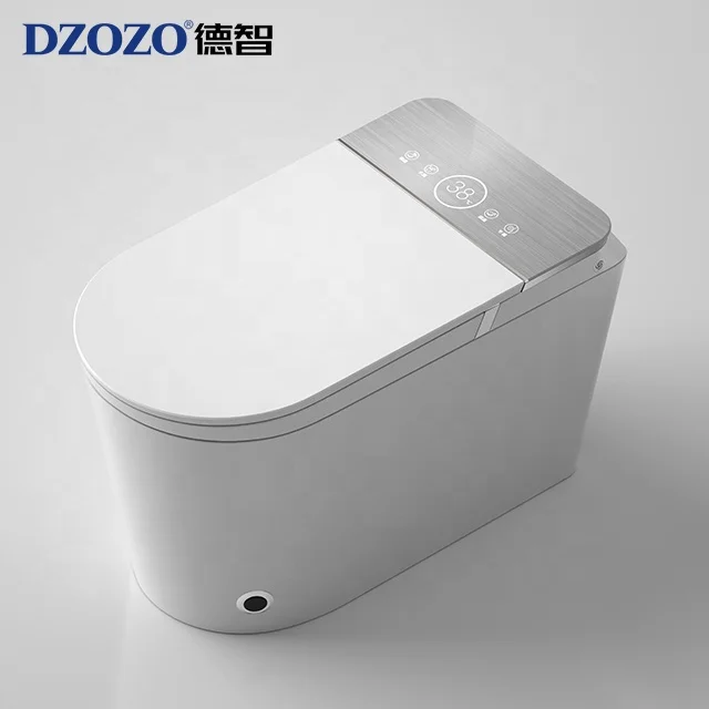 Wholesale Price White One piece S trap Sink Combo Bidet Attachment Intelligent Smart Toilet