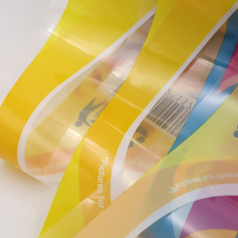 Customized Printed Plastic heat seal pp Film roll for Cookie Snack Food Packing Roll Film With Window