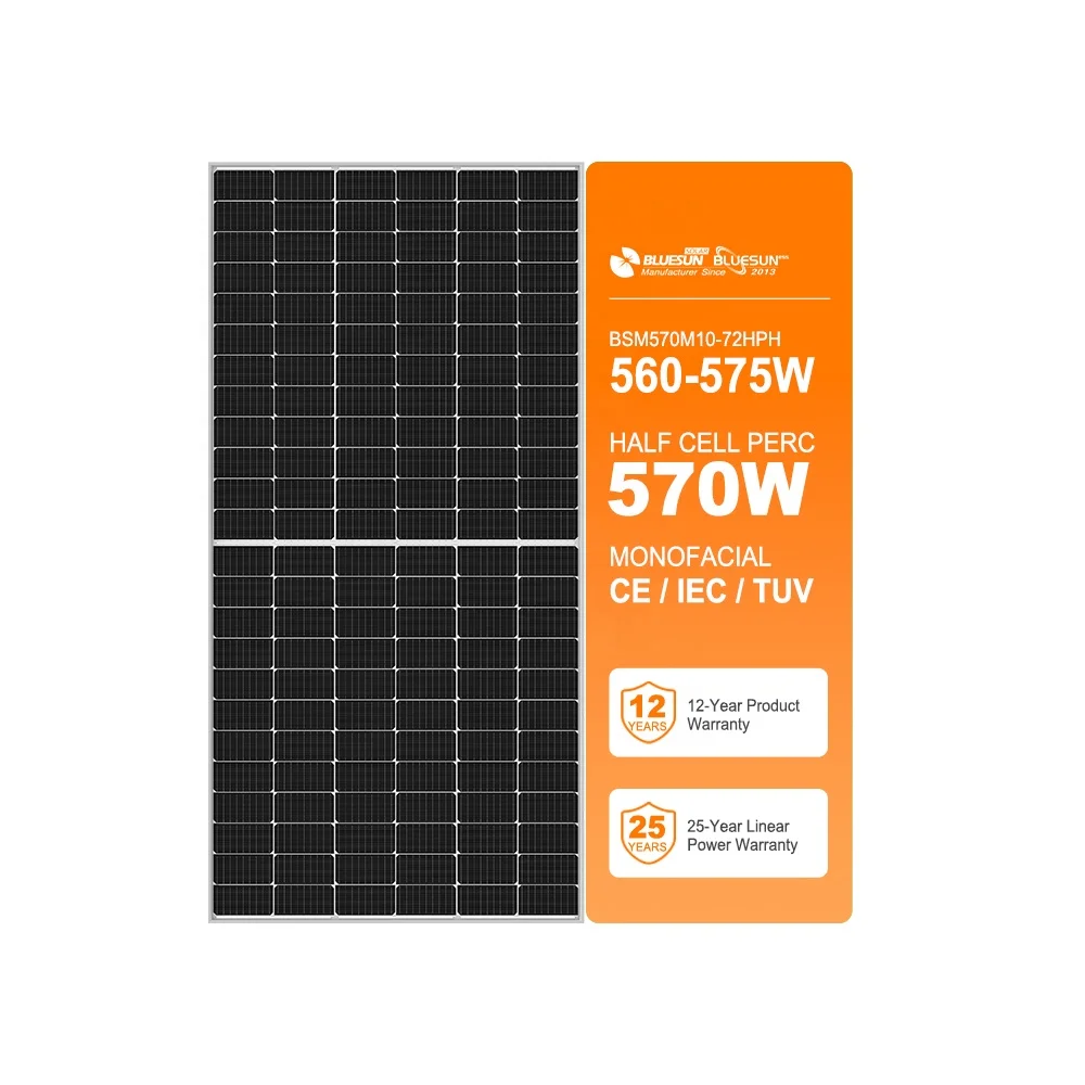 EU warehouse stock panel solar 570w high efficiency solar power panel 565w 565w home use solar panel