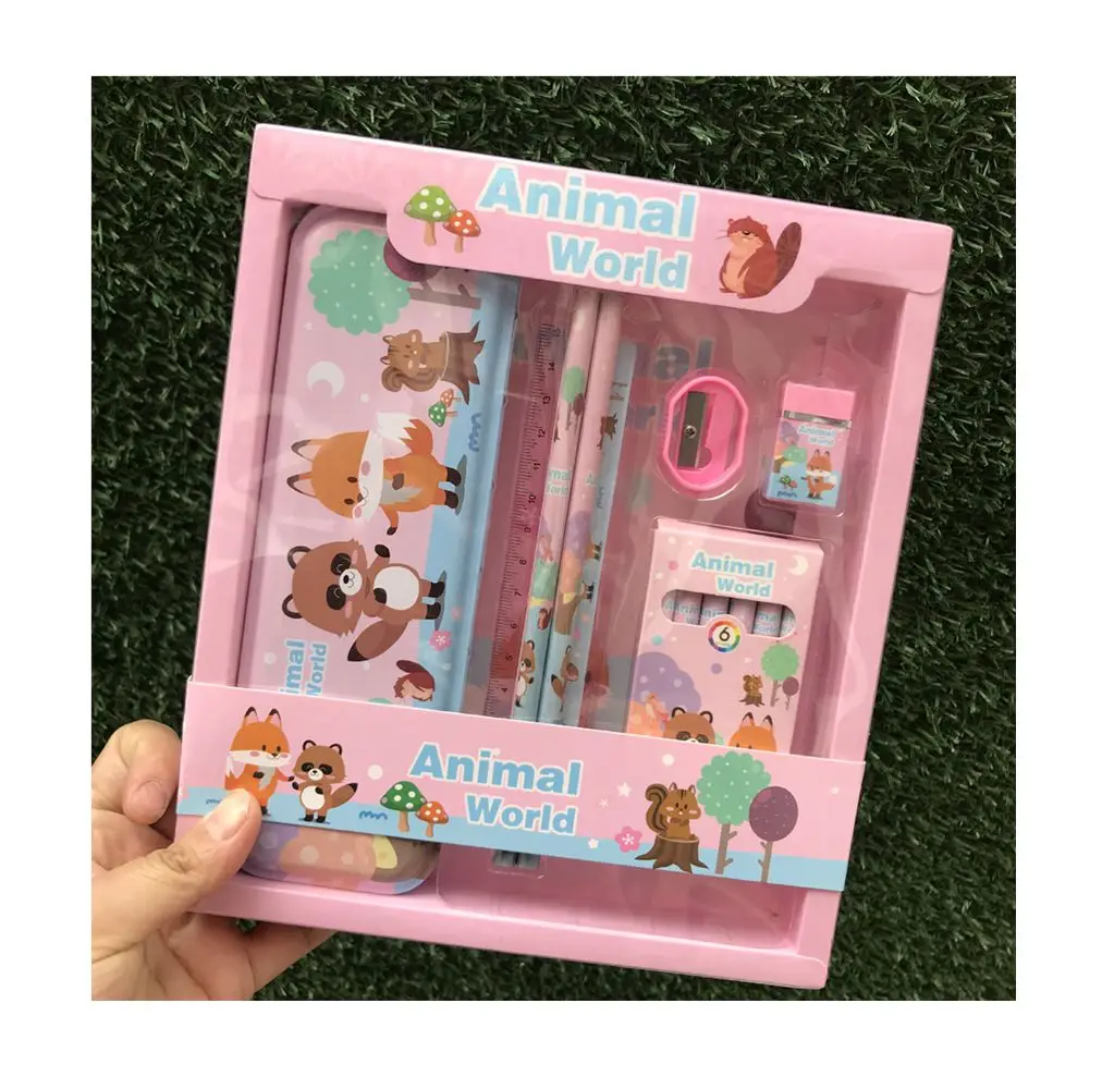 Hot Selling Products School Stationery Items Kawaii Christmas Stationery Set for Back to School Kids Gift